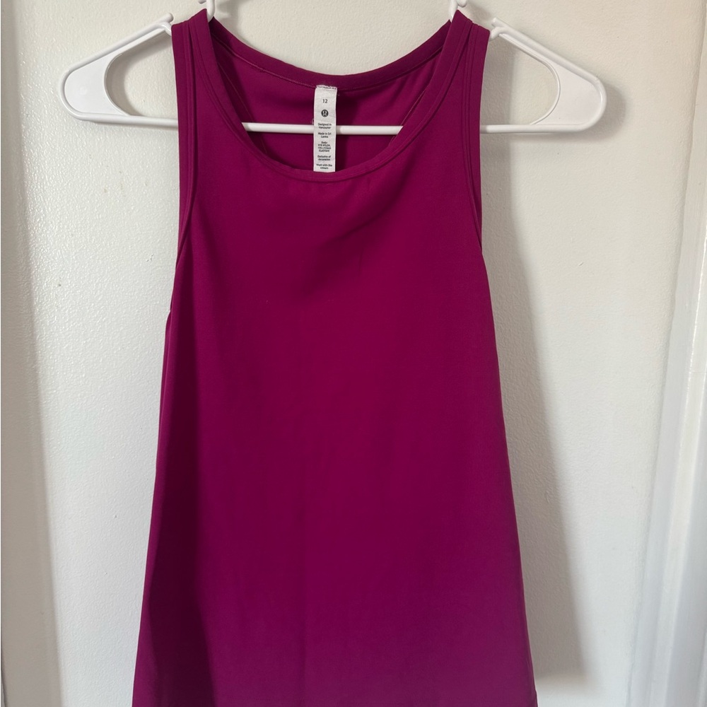 Lululemon Athletica Pink Tank Top with Scoop Neck